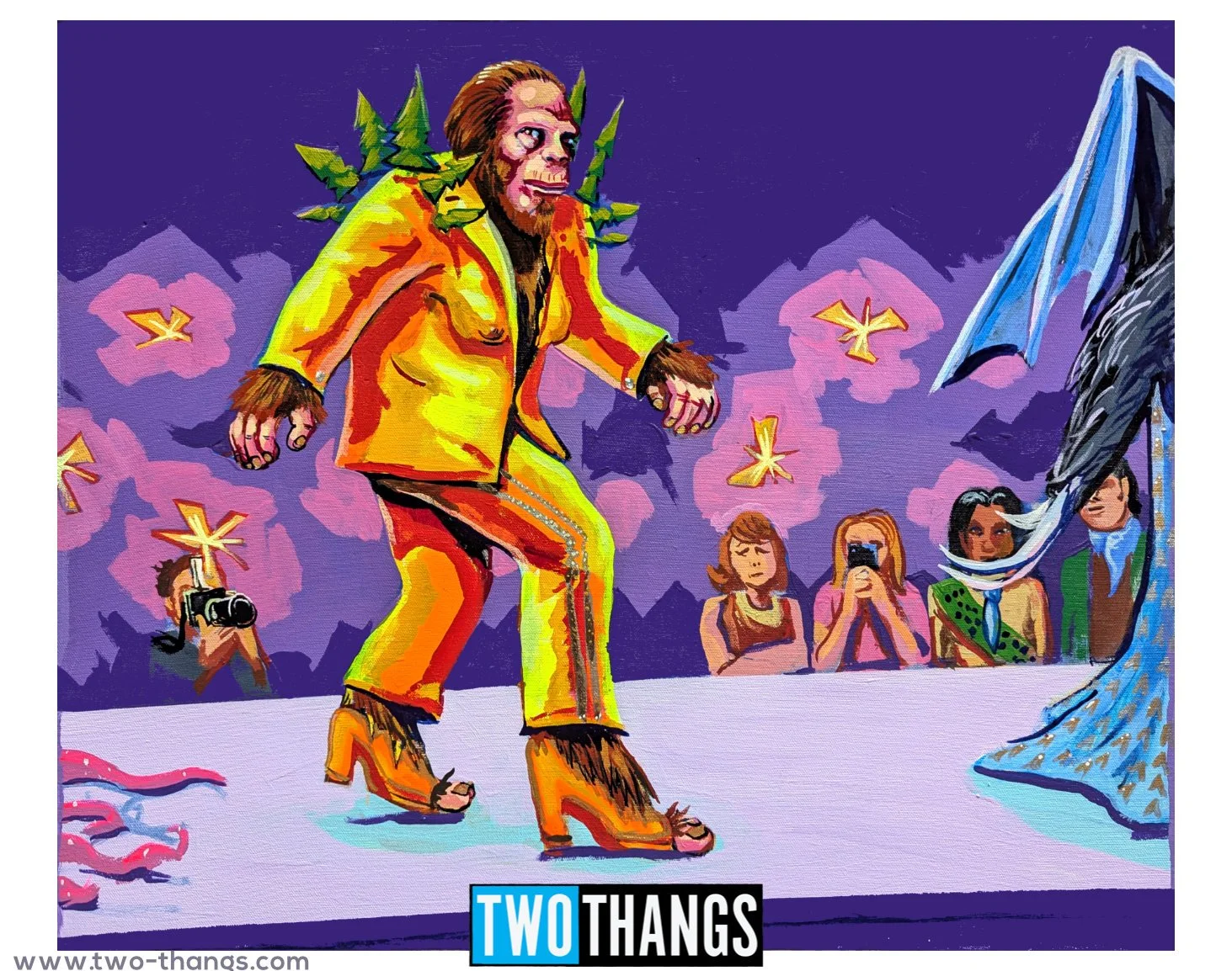 Bigfoot Art Print Set | Sasquatch Pop Culture Mashups | Two Thangs